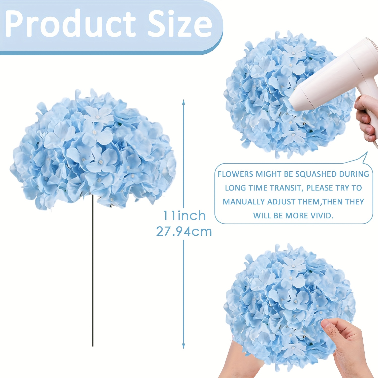 63pcs Artificial Hydrangea Flo - đánh giá và giá Florist Supply Bulk