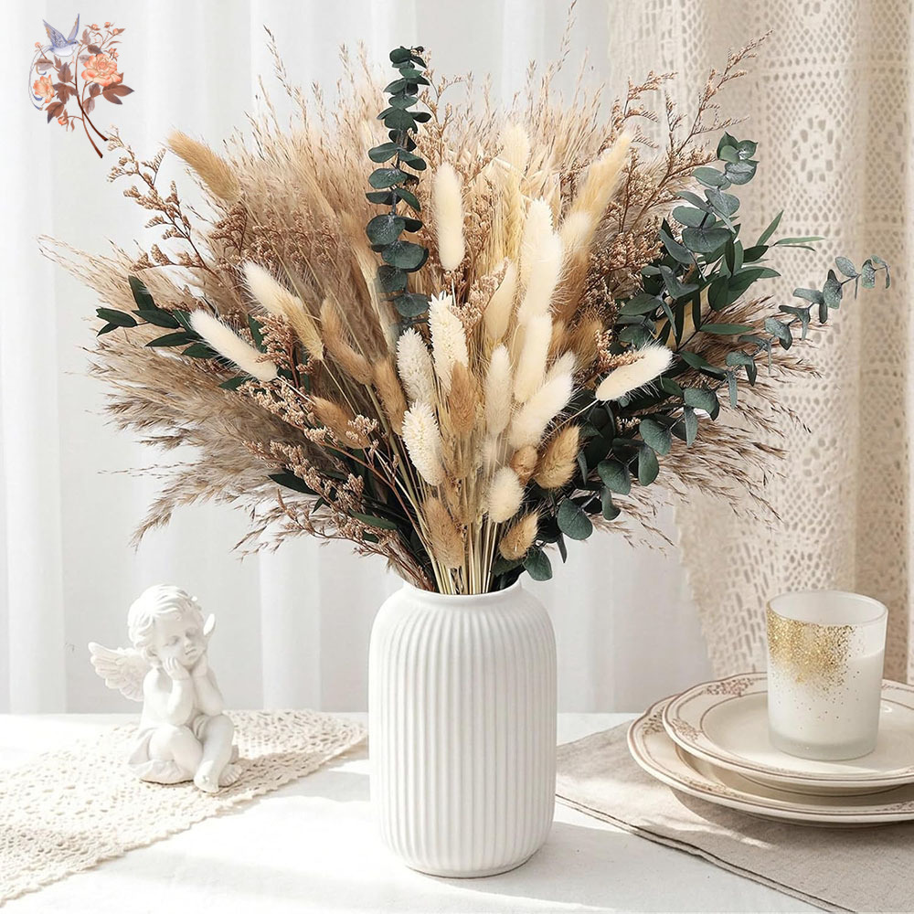 80Pcs Natural Dried Flowers Bo - đánh giá và giá Eucalyptus Preserved